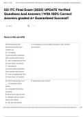 SSI ITC Final Exam &lpar;2025&rpar; UPDATE Verified Questions And Answers &vert; With 100&percnt; Correct Answers graded A&plus; Guaranteed Success&excl;&excl;