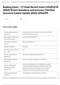 Boating Exam - CT Most Recent exam COMPLETE &lpar;2025&rpar; EXAM Questions and Answers &lpar;Verified Answers&rpar; &lpar;Latest Update 2025&rpar; UPDATE&excl;&excl;