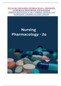 TEST BANK FOR NURSING PHARMACOLOGY&comma; 2ND EDITION  BY MICHELLE ERNSTMEYER AND ELIZABETH  CHRISTMANQUESTIONS & 100&percnt; VERIFIED ANSWERS AND  RATIONALES &vert; GRADED A&plus;LATEST UPDATE