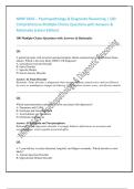 NRNP 6645 &ndash; Psychopathology & Diagnostic Reasoning &vert; 100 Comprehensive Multiple-Choice Questions with Answers & Rationales &lpar;Latest Edition&rpar;