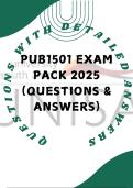 PUB1501 PAST EXAM QUESTIONS AND ANSWERS 2025