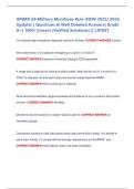 AMMO 68 Military Munitions Rule &lpar;NEW 2025&sol; 2026  Update&rpar; &vert; Questions & Well Detailed Answers&vert; Grade  A&plus;&vert; 100&percnt; Correct &lpar;Verified Solutions&rpar; &vert;&vert; LATEST
