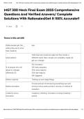 MGT 300 Neck Final Exam 2025 Comprehensive Questions And Verified Answers&sol; Complete Solutions With Rationales&vert;Get It 100&percnt; Accurate&excl;&excl;