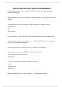 NURS 345 EXAM 3 REVIEW ACTUAL QUESTIONS AND ANSWERS