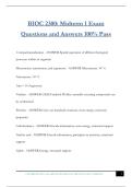 BIOC 2300&colon; Midterm 1 Exam Questions and Answers 100&percnt; Pass