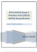 ICVA NAVLE Exam 1 Practice Test &lpar;2025&rpar; NAVLE Exam Review