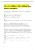 PECT PreK-4 Practice Test Module 1 Questions and answers Newest RATED A&plus; 2025&sol;2026 UPDATED WITH COMPLETE SOLUTION NEW&excl;&excl;