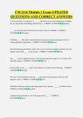 CM 2116 Module 3 Exam UPDATED  QUESTIONS AND CORRECT ANSWERS