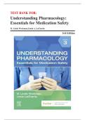 Complete Test Bank &mdash; Understanding Pharmacology&colon; Essentials for Medication Safety&comma; 3rd Edition &mdash; M&period; Linda Workman&comma; 2023 &mdash; ISBN 9780323793506 &mdash; All Chapters Covered 1&ndash;29 &lpar;Latest Update&rpar;