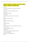 NURS-UL 3366 Exam 1 Questions and answers Newest RATED A&plus; 2025&sol;2026 UPDATED NEW&excl;&excl;