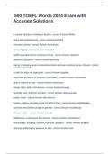 500 TOEFL Words 2024 Exam with Accurate Solutions