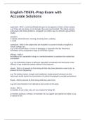 English-TOEFL-Prep Exam with Accurate Solutions