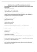 RBSM EXAM PART 2 2025 ACTUAL QUESTIONS AND ANSWERS