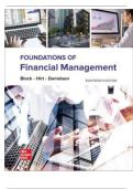 TEST BANK For Foundations of Financial Management&comma; 18th Edition by Stanley Block&comma; Geoffrey Hirt&comma; Bartley Danielsen&vert; Verified Chapter's 1 - 21 &vert; Complete Newest Version 2025 EDITION