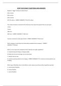 SCMT 2103 EXAM 2 QUESTIONS AND ANSWERS
