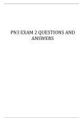 PN3 EXAM 2 QUESTIONS AND ANSWERS
