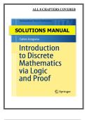 Introduction to Discrete Mathematics via Logic and Proof &lpar;2018&rpar; &ndash; Jongsma &ndash; Solutions Manual &lpar;All 8 Chapters Covered&rpar;