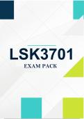 LSK3701 EXAM PACK 2026