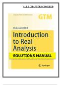 Introduction to Real Analysis &lpar;2019&rpar; &ndash; Heil &ndash; Solutions Manual &lpar;All 9 Chapters Covered&rpar;