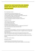 APOLOGETICS EXAM QUESTIONS AND ANSWERS NEWEST WITH COMPLETE SOLUTION RATED A&plus; 2025&sol;2026 NEW&excl;&excl;