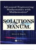 Solution Manual for Advanced Engineering Mathematics with Mathematica 1st edition by Edward Magrab