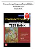 Pharmacotherapy Principles and Practice &lpar;5th Edition&comma; Chisholm-Burns&rpar; &vert; Complete Study Guide & Test Bank &lpar;Chapters 1&ndash;102&rpar;