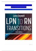 Test Bank For LPN to RN Transitions 6th Edition by Lora Claywell all chapters included graded A&plus;&lbrack;2025&excl;&excl;&rsqb;