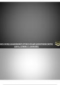 OCS UCMJ&sol;LEADERSHIP&sol;ETHICS EXAM QUESTIONS WITH 100&percnt; CORRECT ANSWERS