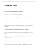 LOG BOLC Test 2 Questions with Correct and Verified Answers