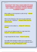 ROADCRAFT TEST FINAL EXAM COMPLETE EXAM  QUESTIONS WITH DETAILED VERIFIED ANSWERS  &lpar;100&percnt; CORRECT ANSWERS&rpar; &sol;ALREADY GRADED  A&plus;&vert;&vert;NEWEST EXAM&excl;&excl;&excl; 