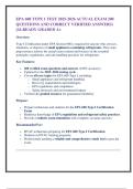 EPA 608 TYPE 1 TEST 2025-2026 ACTUAL EXAM 200  QUESTIONS AND CORRECT VERIFIED ANSWERS&rpar; &vert;ALREADY GRADED A&plus; 