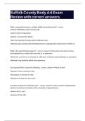 Suffolk County Body Art Exam Review with correct answers