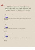   MCCC Comprehensive Exam Q-Bank&colon; &lpar;NEW&rpar; 2025&vert;2026 &vert; 276 Actual Questions and Verified Answers &vert; A Grade &vert; 100&percnt; Correct   