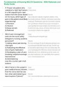 Fundamentals of Nursing NCLEX Questions - With Rationale and Study Guide