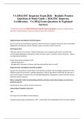VA DEQ ESC Inspector Exam 2026 &ndash; Realistic Practice Questions & Study Guide &vert;  2026 ESC Inspector Certification &ndash; VA DEQ Exam Questions & Explained Answers