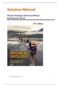  Complete Solution Manual & Answer Key Physical Geology Laboratory Manual By Richard M&period; Busch 10th edition