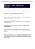MEDS581 exam with correct answers