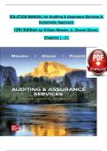 Solution Manual for Auditing & Assurance Services A Systematic Approach 12th Edition by William Messier Jr&comma; Steven Glover&comma; Douglas Prawit &vert;Complete