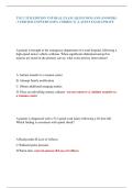 TNCC 9TH EDITION TNP REAL EXAM &vert; QUESTIONS AND ANSWERS  &vert; VERIFIED ANSWERS &lpar;100&percnt; CORRECT&rpar; &vert; LATEST EXAM UPDATE 