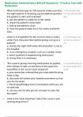 Medication Administration NCLEX Questions - Practice Test with Rationales