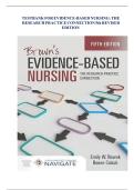 Test Bank for Evidence-Based Nursing&colon; The Research Practice Connection&comma; 5th Revised Edition &ndash; Complete 2025&sol;2026 Verified Exam Questions and Answers