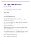 406- Exam 2 CENGAGE Fraud Accounting Questions and Answers Best rated A&plus; Guaranteed Success Latest Update
