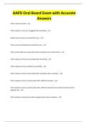 AAPD Oral Board Exam with Accurate Answers