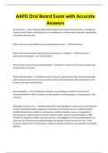 AAPD Oral Board Exam with Accurate Answers