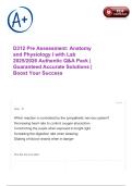 D312 Pre Assessment&colon; Anatomy and Physiology I with Lab 2025&sol;2026 Authentic Q&A Pack &vert; Guaranteed Accurate Solutions &vert; Boost Your Success