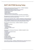 NUFT 202 PTEW Nursing Today Questions and Answers Best rated A&plus; Guaranteed Success Latest Update