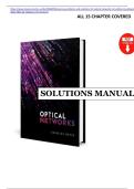 Solution Manual Optical Networks 1st edition