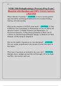 NURS 3366 Pathophysiologic Processes Prep Exam &vert; Blueprint with Questions and 100&percnt; Correct Answers &vert; 2025&sol;2026