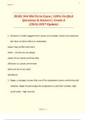 BUAD 304 Mid-Term Exam &vert; 100&percnt; Verified  Questions & Answers &vert; Grade A  &lpar;2026&sol;2027 Update&rpar; 
