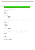 Accuplacer Math Exam Questions and Answers 